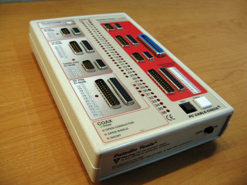 Weidmuller Paladin Tools PC Cable connector RJ 8 BNC VIDEO TESTERCheck